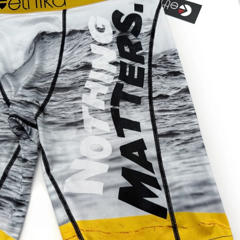 Ethika Nothing Matters Boxer Briefs Mens Medium Underwear Surfer Surf Yellow